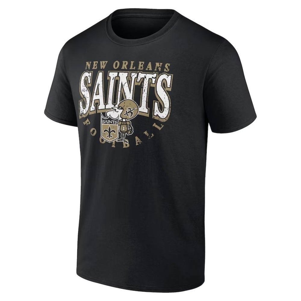 Mens Fanatics Branded Black New Orleans Saints Game Of Inches T-Shirt